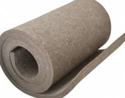 12 x 60 x 1/2" Gray Pressed Wool Felt Sheet