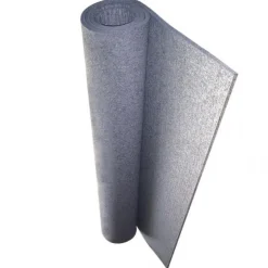 12 x 60 x 1" Gray Pressed Wool Felt Sheet