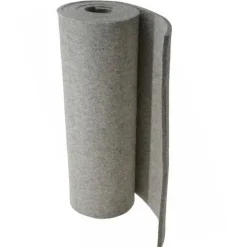 12 x 60 x 3/16" Gray Pressed Wool Felt Sheet