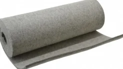 12 x 60 x 3/16" Gray Pressed Wool Felt Sheet