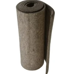 12 x 60 x 1/4" Gray Pressed Wool Felt Sheet