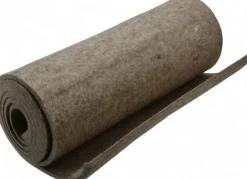 12 x 60 x 1/4" Gray Pressed Wool Felt Sheet