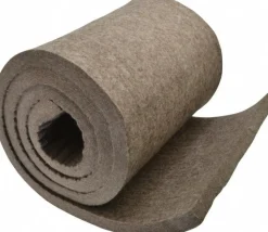 12 x 72 x 3/4" Gray Pressed Wool Felt Sheet