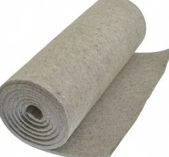 12 x 72 x 1/4" Gray Pressed Wool Felt Sheet