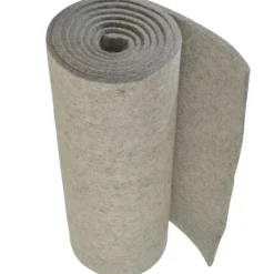 12 x 72 x 1/4" Gray Pressed Wool Felt Sheet