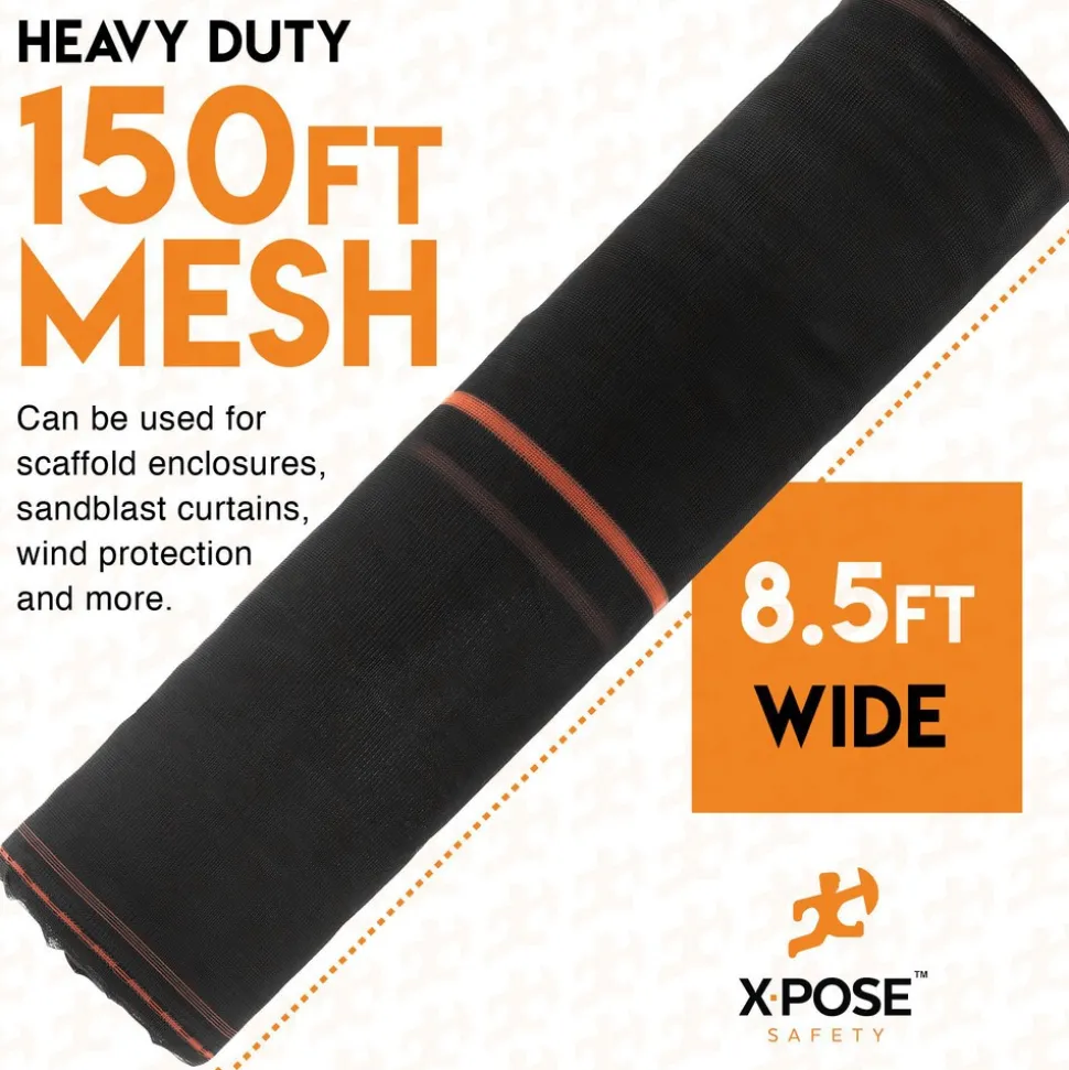8'6" x 1/6" x 150' Heavy-Duty Fire-Retardant Multi-Purpose Net