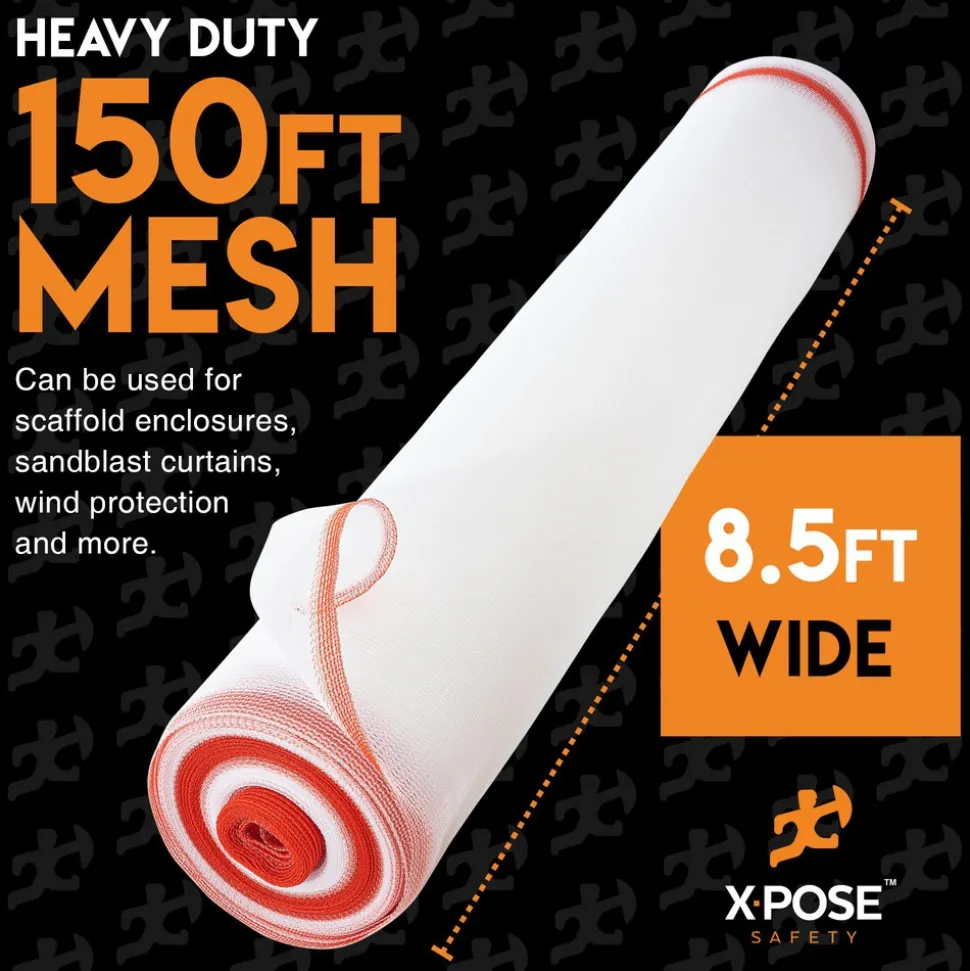 8'6" x 1/16" x 150' Heavy-Duty Fire-Retardant Multi-Purpose Net