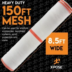 8'6" x 1/4" x 150' Heavy-Duty Fire-Retardant Multi-Purpose Net