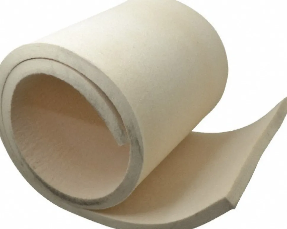 12 x 60 x 3/4" White Pressed Wool Felt Sheet