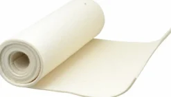 12 x 66 x 1/8" White Pressed Wool Felt Sheet
