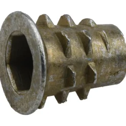 1/4-20, Zinc Alloy Flanged Hex Drive Insert