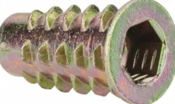 1/4-20, Zinc Alloy Flanged Hex Drive Insert