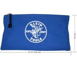 Zipper Bag: 0 Pocket, 7/10" Wide, 12-1/2" Deep, 7" High