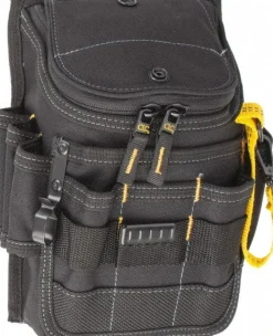 Zippered Pouch: 11 Pockets, Polyester, Black